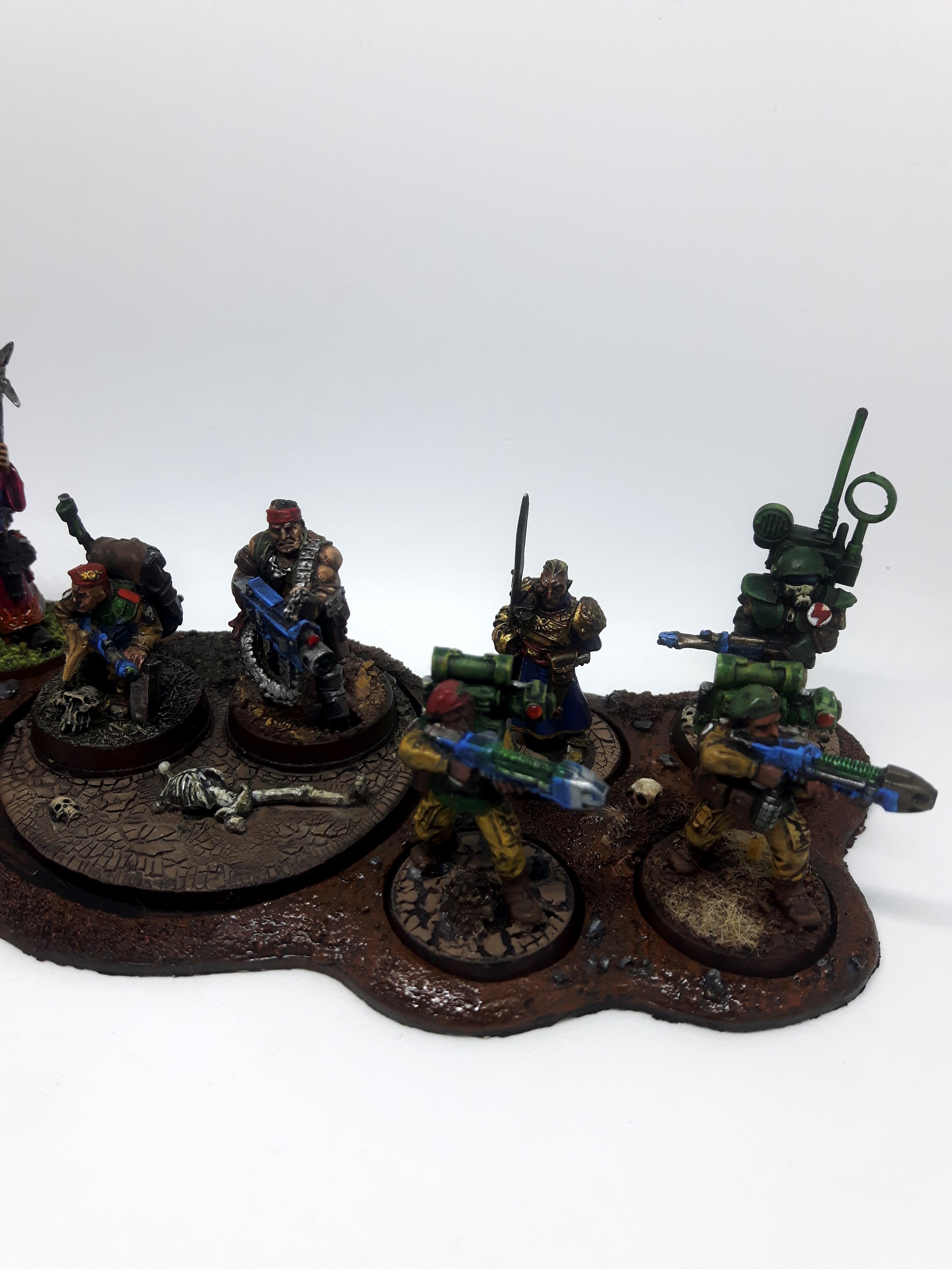 Squadra Warhammer 40k Astra Militarum Armageddon Steel Legion In Metallo – Fuori Produzione, Nuovo
